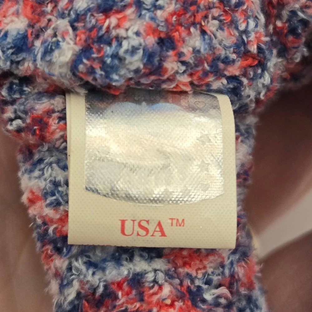 Ty 2000 USA Bear Beanie Baby Patriotic Americana Plush